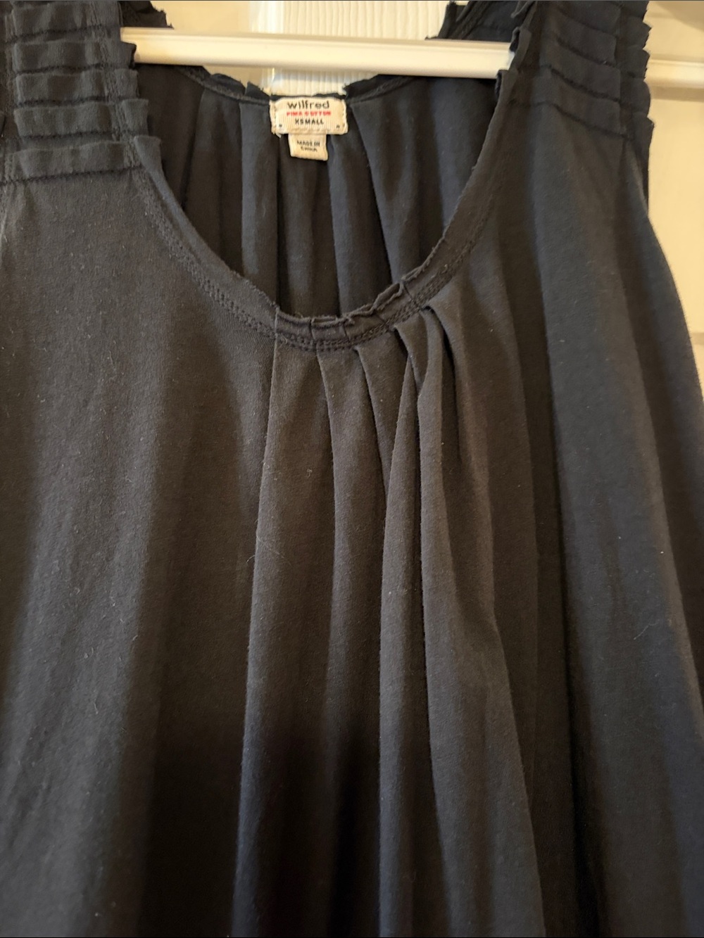 Wilfred Cotton Ruffle-Shoulder Tank - Picture 5 of 6